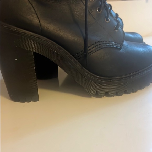 Black Combat Moto Boots with Durable Leather and Sturdy Soles - Picture 3 of 7